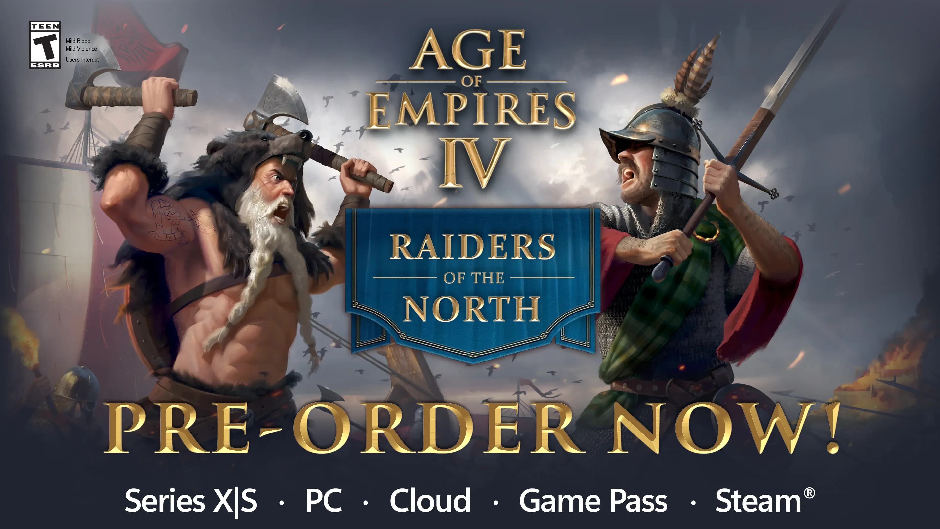 Age of Empires IV Raiders of the North ön sipariş görseli